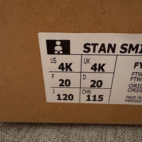 Adidas Kids' Stan Smith White Sneakers (Baby/toddler) - Picture 2 of 2